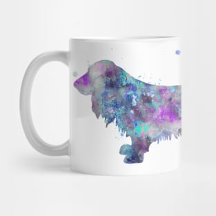 Field Spaniel Dog Watercolor Painting Mug